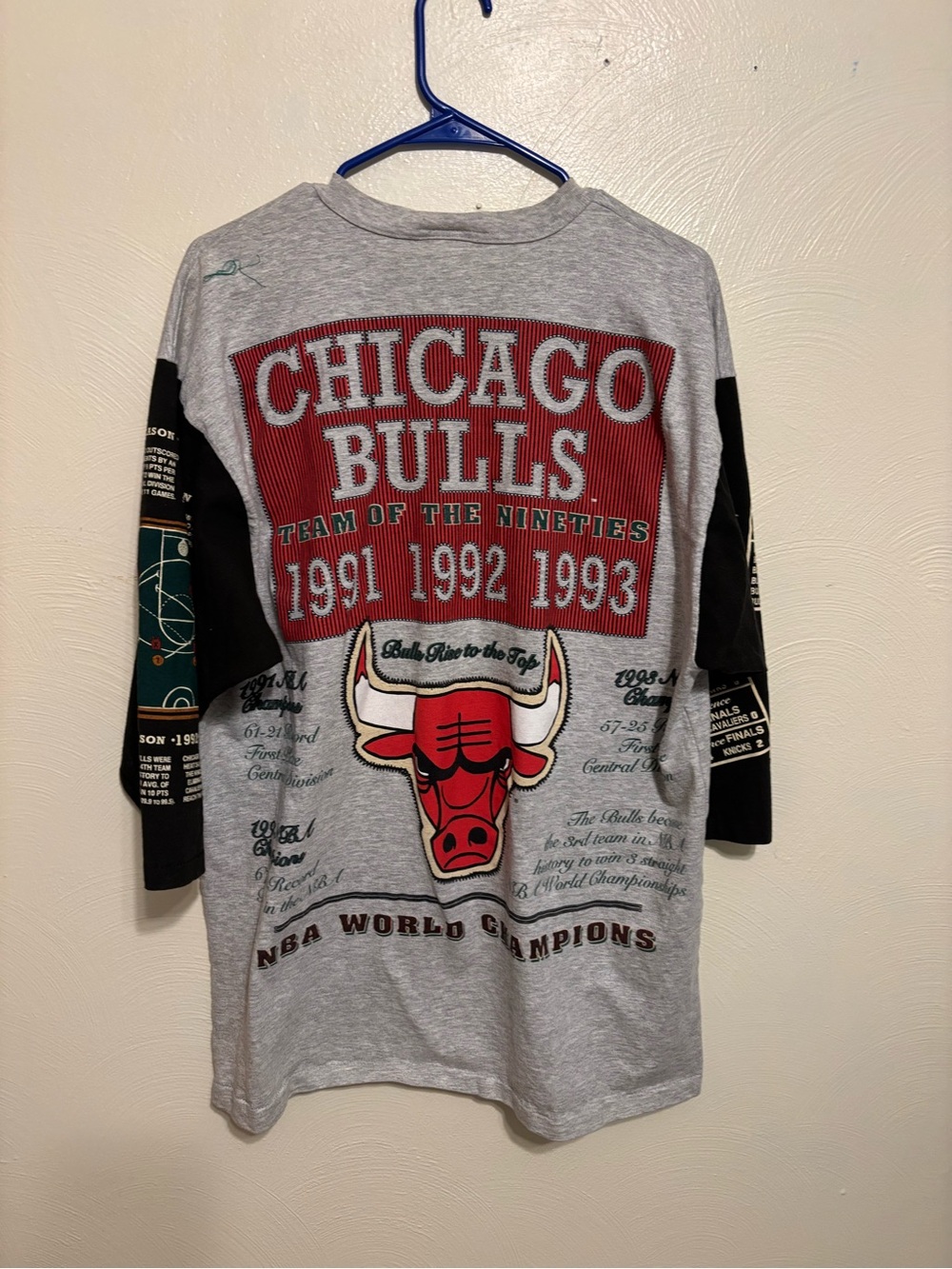 Vintage 1993 Chicago Bulls Long Gone Team Of The Nineties Shirt XL USA - Picture 10 of 10